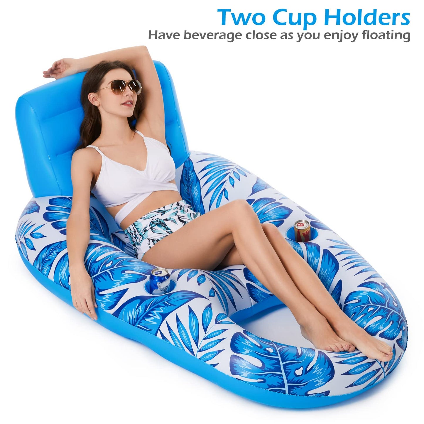 Inflatable Pool Float Adult + 1PC Rocket Float for Pool