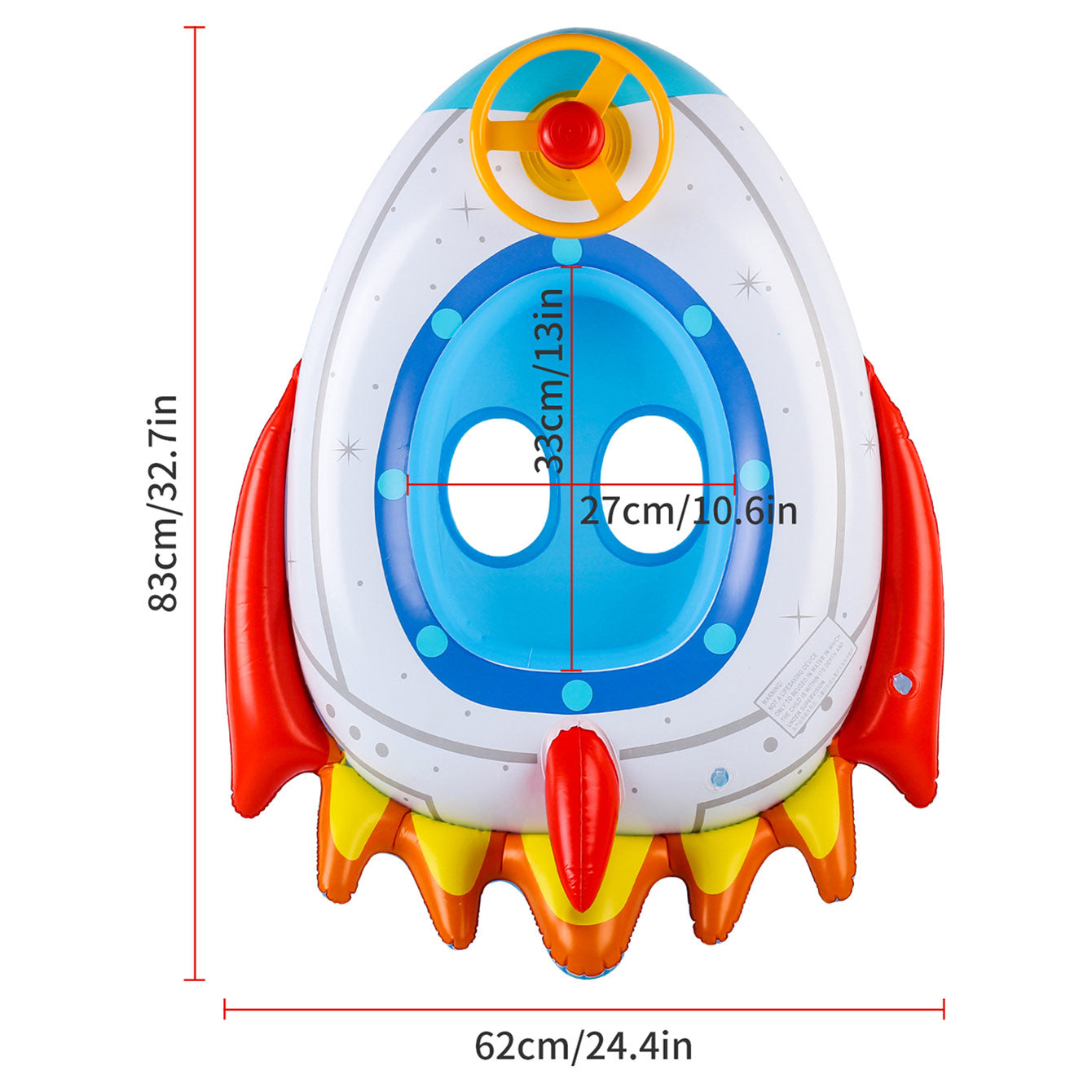 Inflatable Pool Float Adult + 1PC Rocket Float for Pool