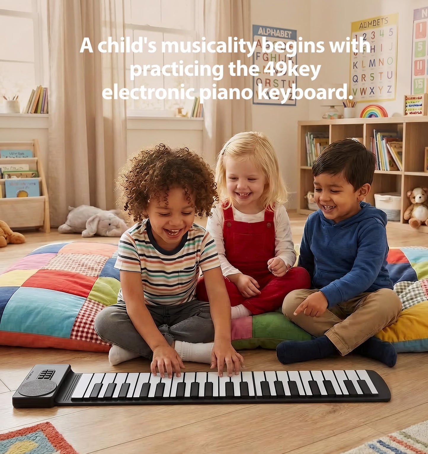 MARVTOWN 49Key Roll Up Digital Piano Keyboard