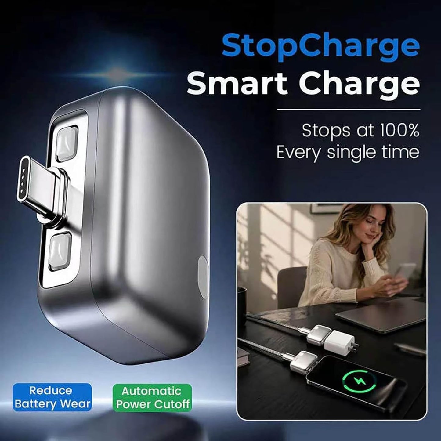 Smart Auto Stop Charging Adapter