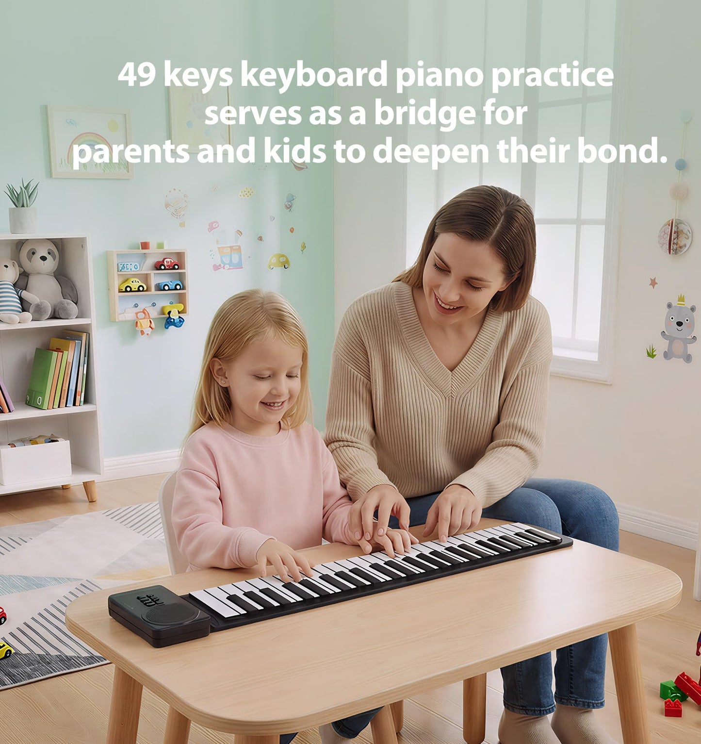 MARVTOWN 49Key Roll Up Digital Piano Keyboard