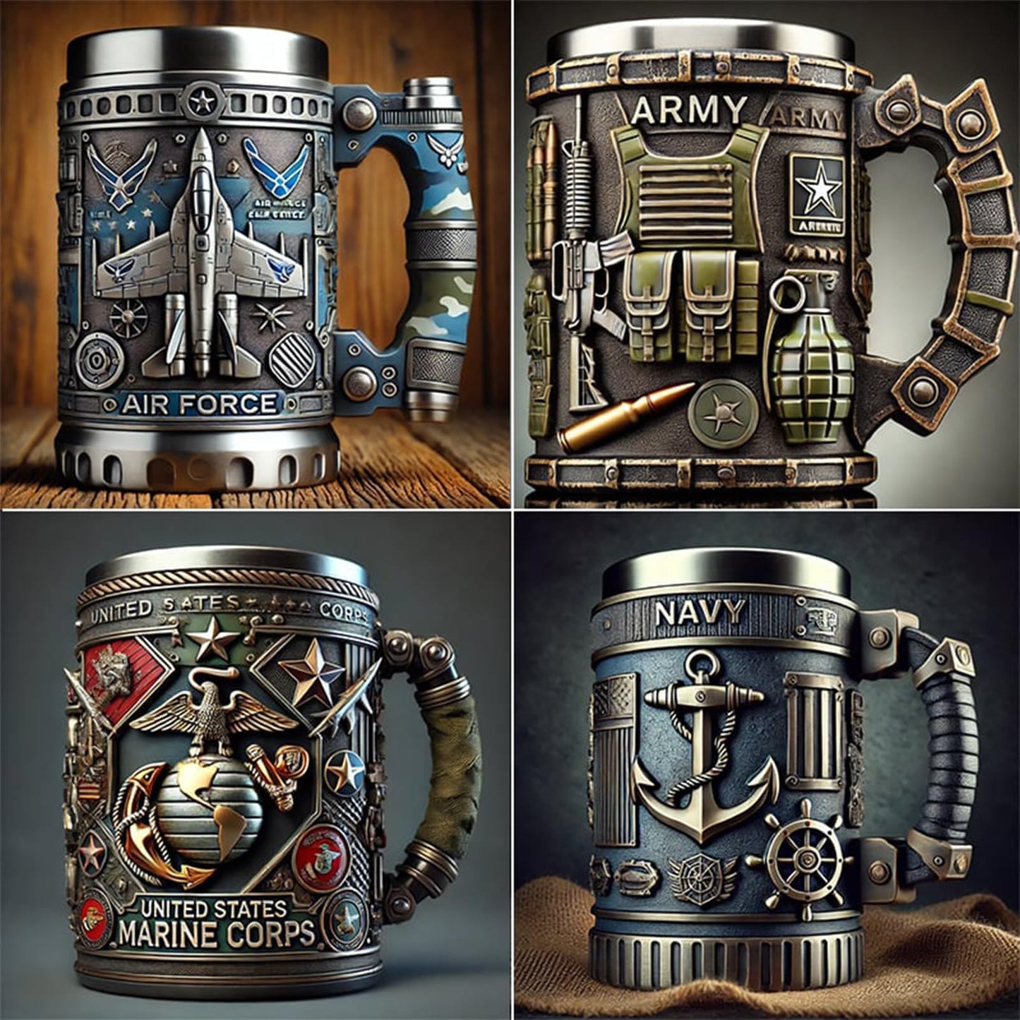 Military 3D Mug For Memorial Day