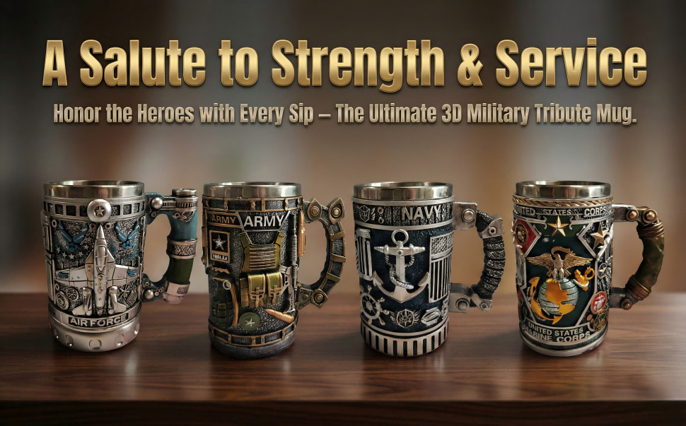 Military 3D Mug For Memorial Day